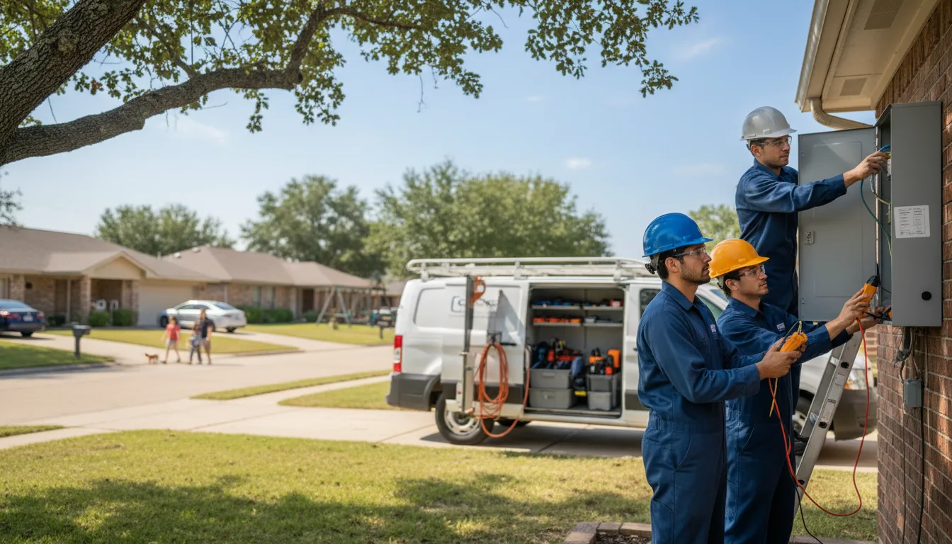 Certified electrician providing emergency electrical services in Mounds, OK